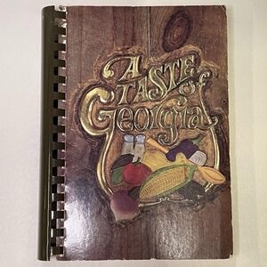 A Taste Of Georgia Spiral-Bound Cookbook By Newnan Junior Service League 1977